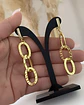 Aros Maxi Eslabones Martillados Gold - Miniatura 1