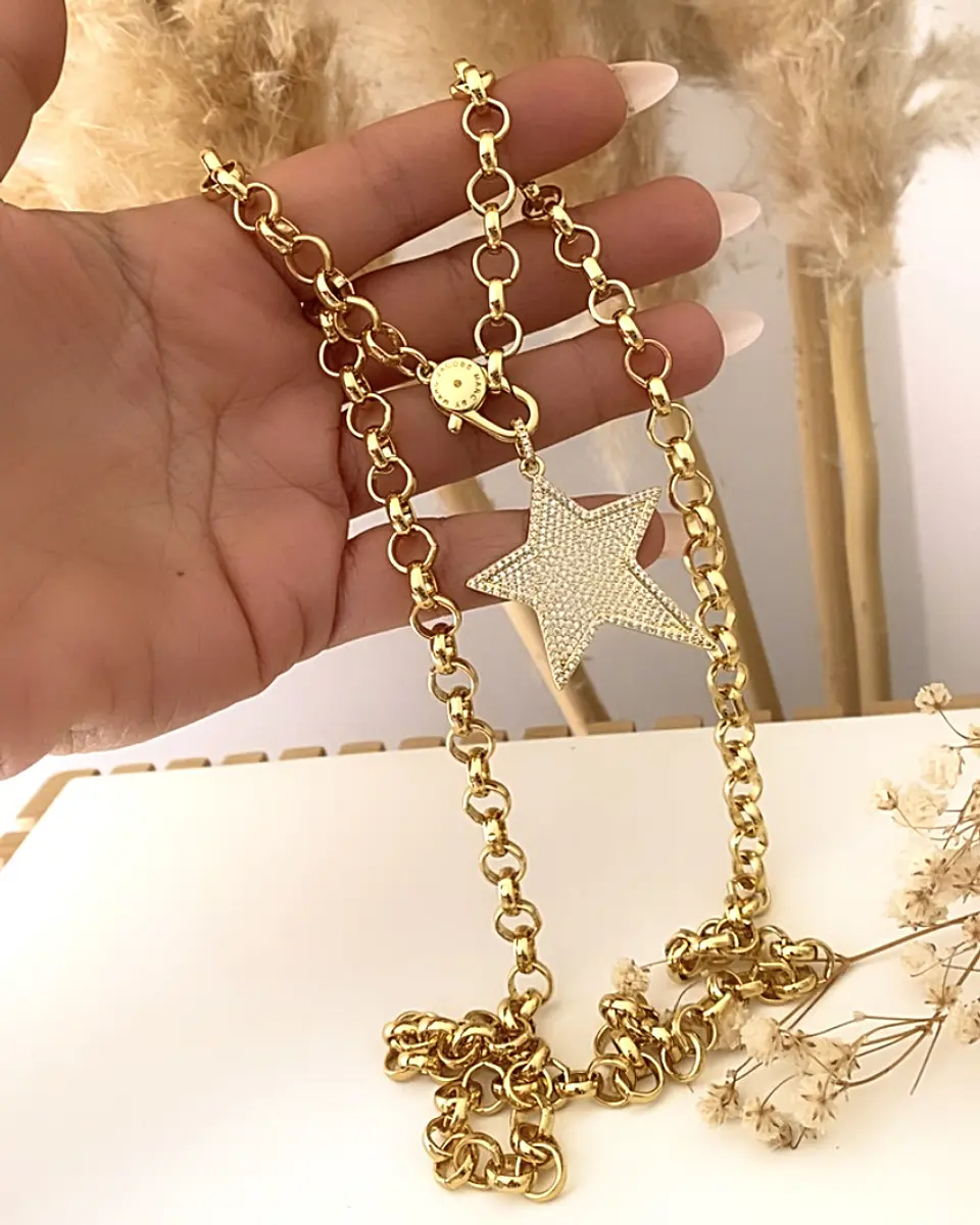 Collar XL Maxi Estrella Circones Gold 1