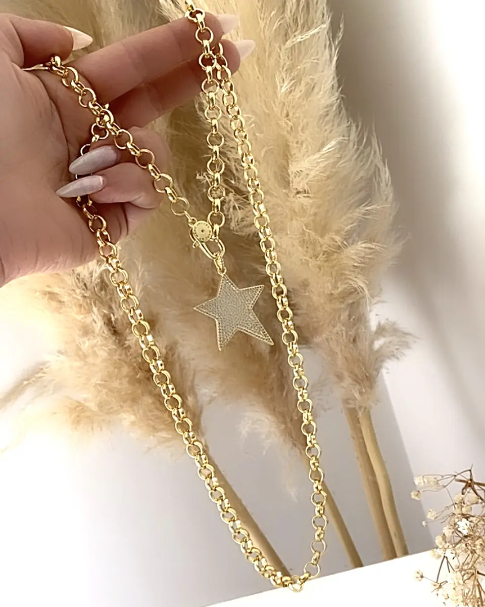 Collar XL Maxi Estrella Circones Gold 3