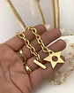 Pulsera Broche Estrella Lijada gold - Miniatura 2