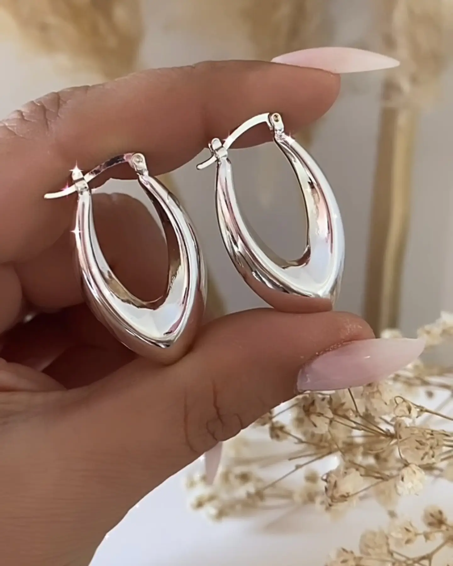 Aros Alargados Silver 2