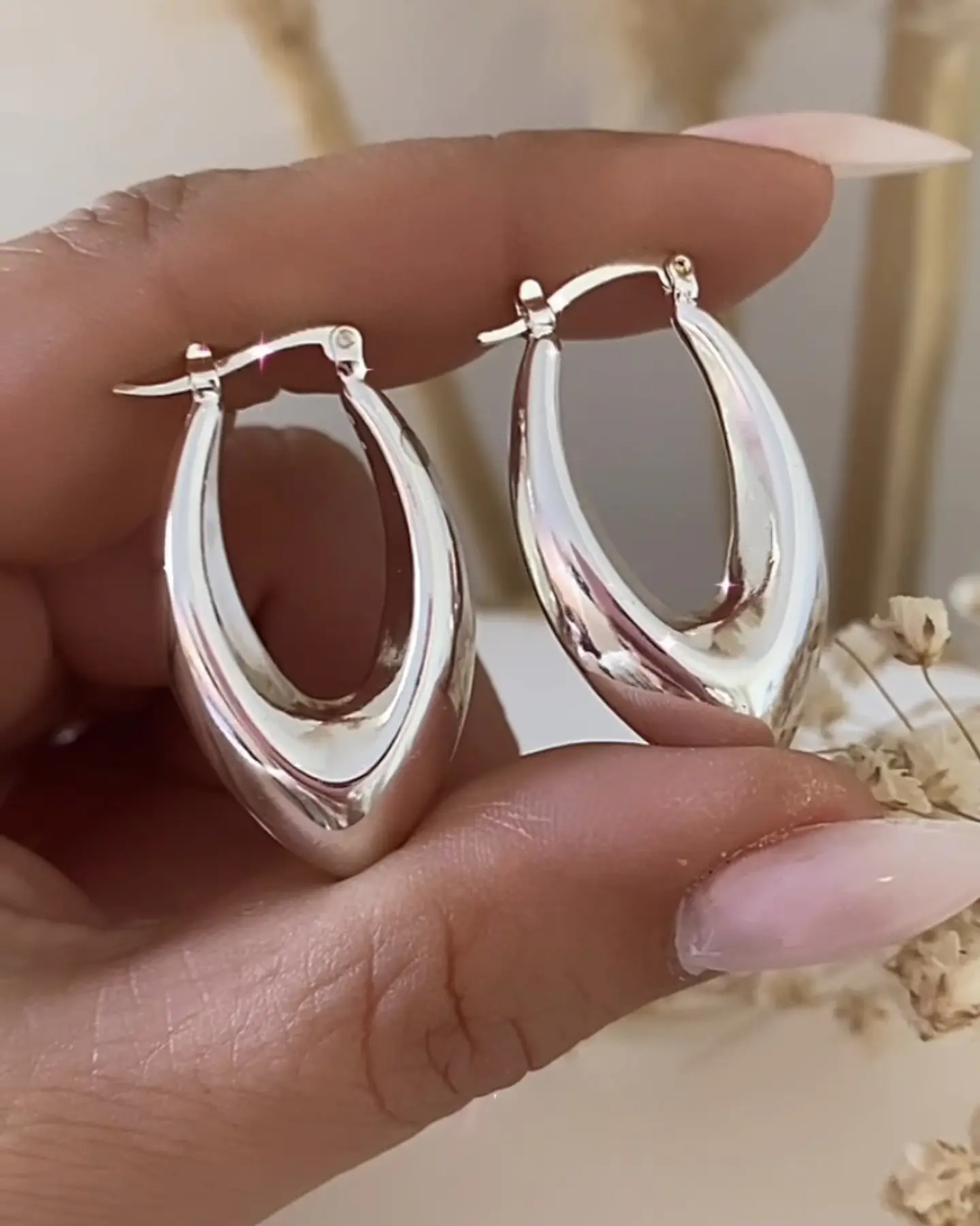 Aros Alargados Silver 1