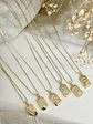 Cadenas Inicial Placa Circones Gold - Miniatura 2