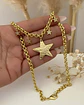Collar Mix Estrellas eslabones rolo dobles gold - Miniatura 2