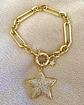 Pulsera Estrella Circones punto de luz gold - Miniatura 2