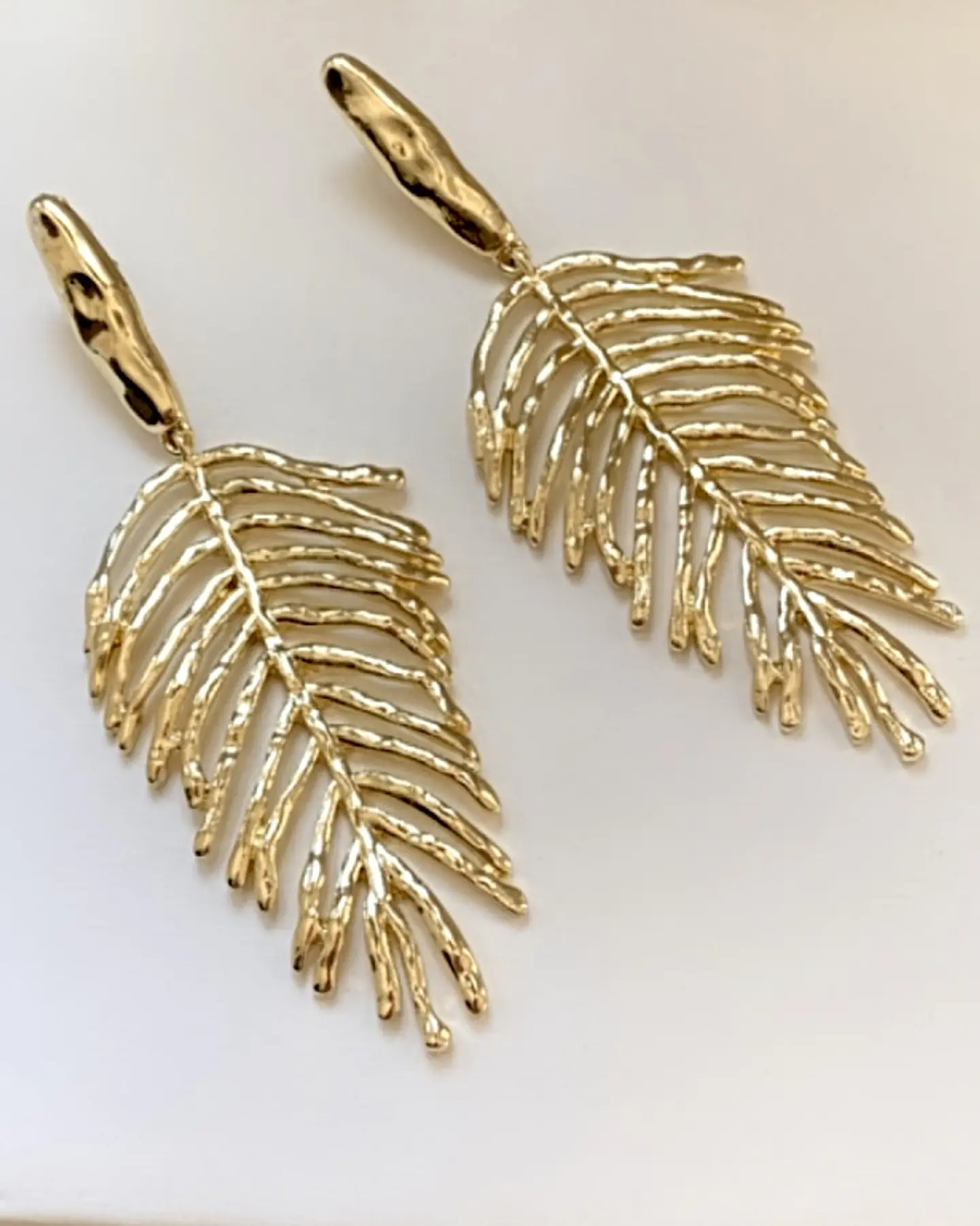 Aros Maxi Hoja Gold 4