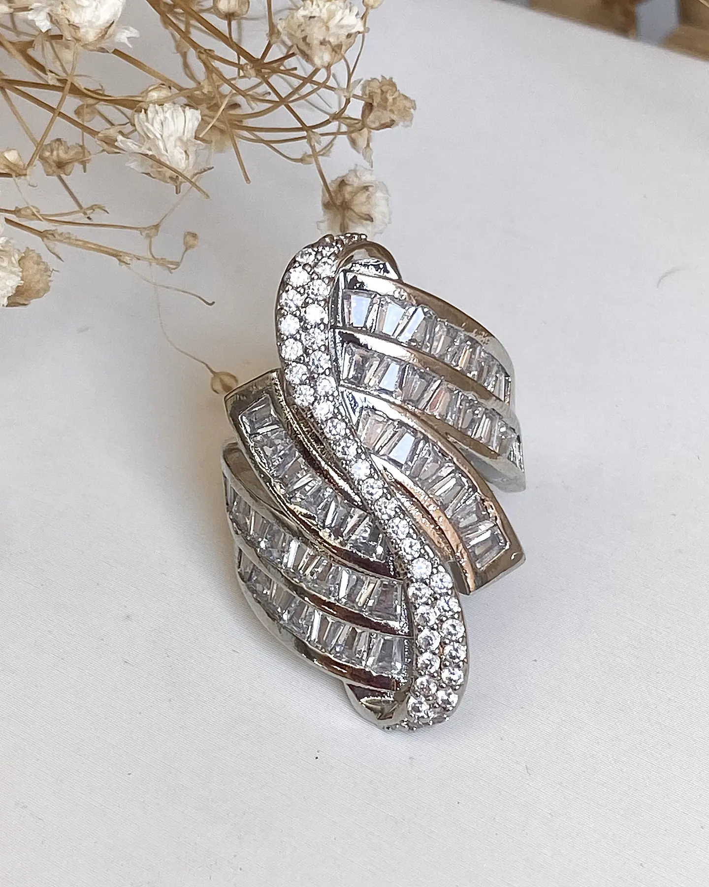 Anillo Monde Strass Silver 4