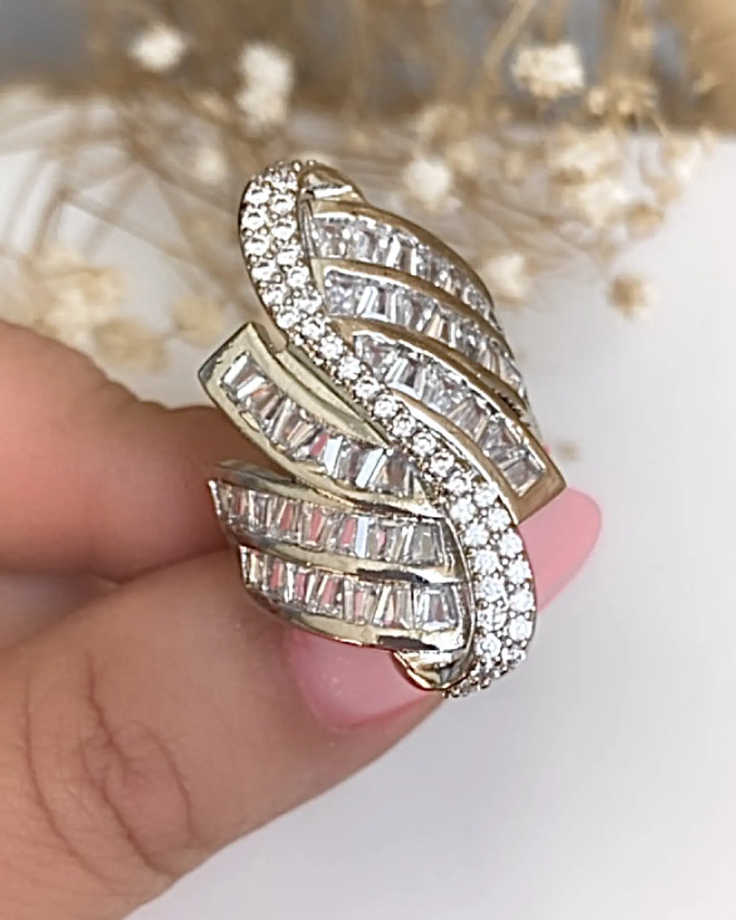 Anillo Monde Strass Silver 1