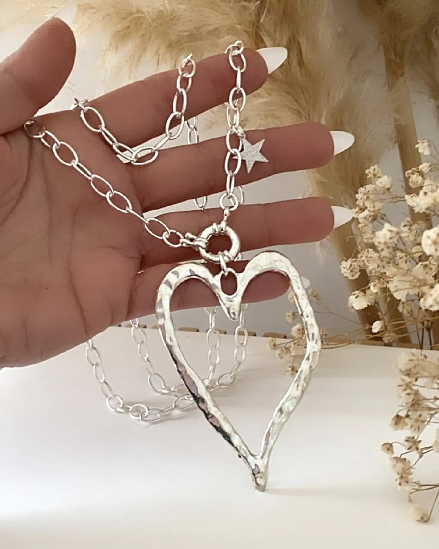 Maxi Corazon Martillado Silver 2