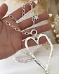 Maxi Corazon Martillado Silver - Miniatura 6