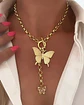  Collar Dúo de Mariposas Circones Gold - Miniatura 1
