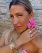 Aros maxi Flor Hawaii Fucsia - Miniatura 3