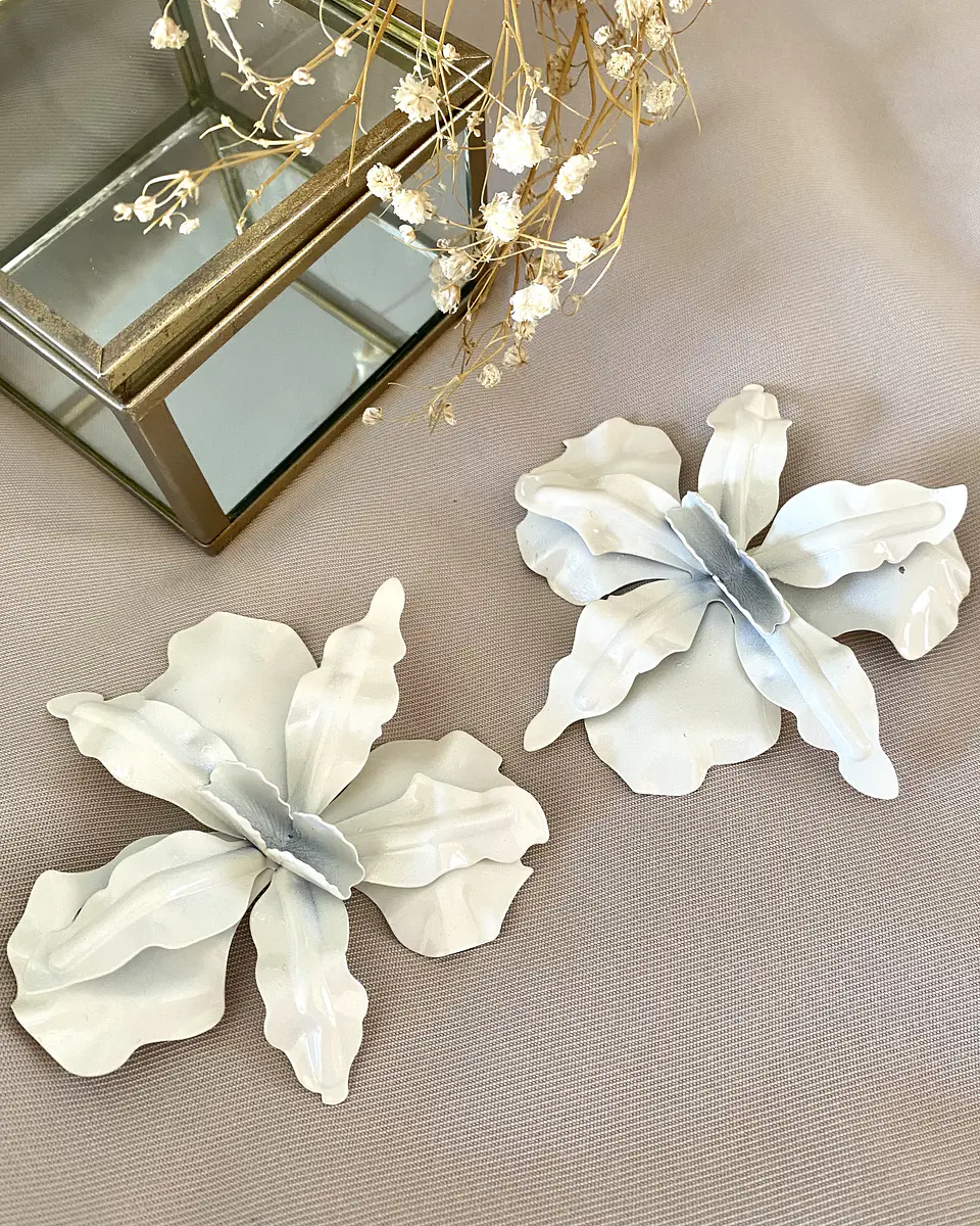 Aros maxi Flor Hawaii Blanco 2