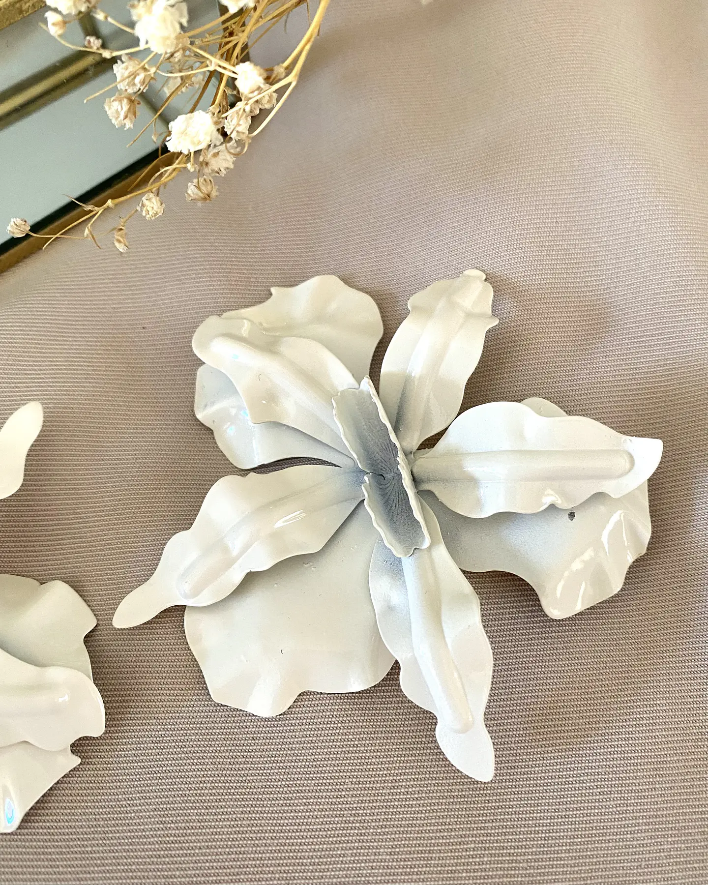 Aros maxi Flor Hawaii Blanco 4
