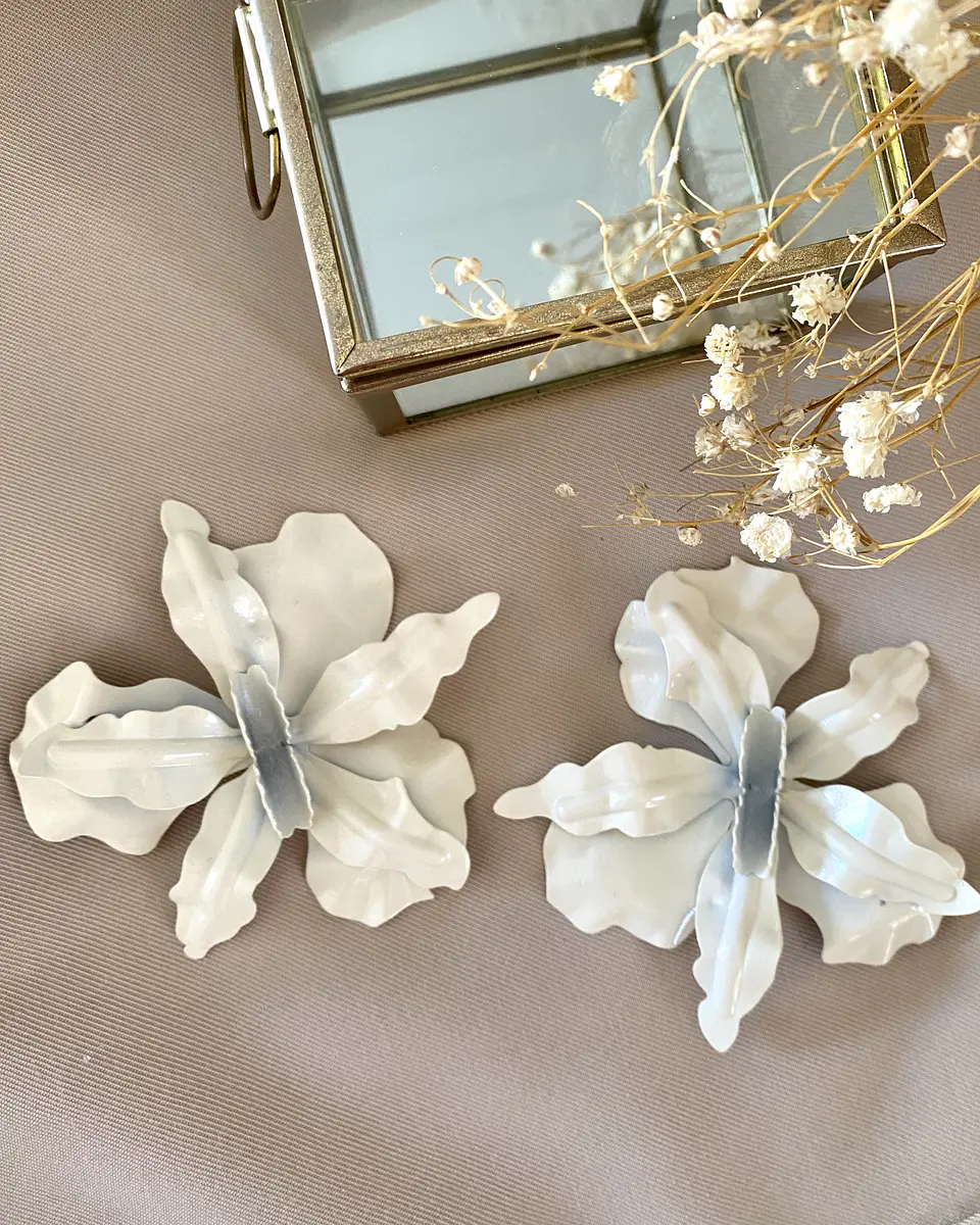 Aros maxi Flor Hawaii Blanco 5