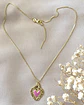 Collar Corazón Sagrado rosa gold - Miniatura 5