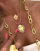 Collar Balines Corazón Sagrado Mostacillas Gold - Miniatura 2