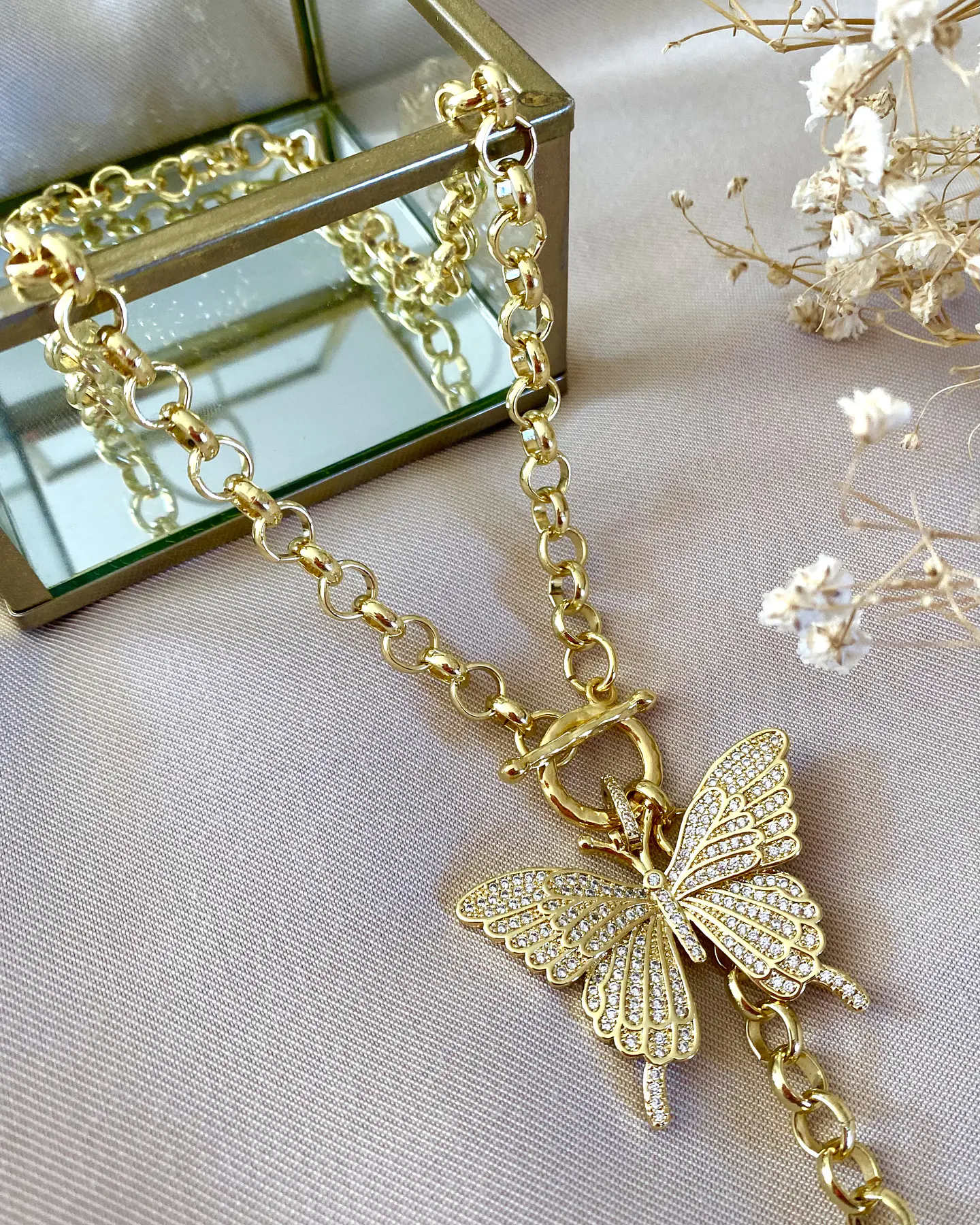  Collar Dúo de Mariposas Circones Gold 2
