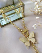  Collar Dúo de Mariposas Circones Gold - Miniatura 2