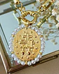 Collar Maxi Virgen Perlas con Eslabones macizos rectangulares - Miniatura 4