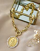 Collar Maxi Virgen Perlas con Eslabones macizos rectangulares - Miniatura 6