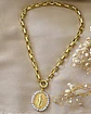 Collar Maxi Virgen Perlas con Eslabones macizos rectangulares - Miniatura 7