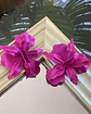 Aros maxi Flor Hawaii Fucsia - Miniatura 6