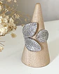 Anillo Hojas Médium Circones Silver - Miniatura 2