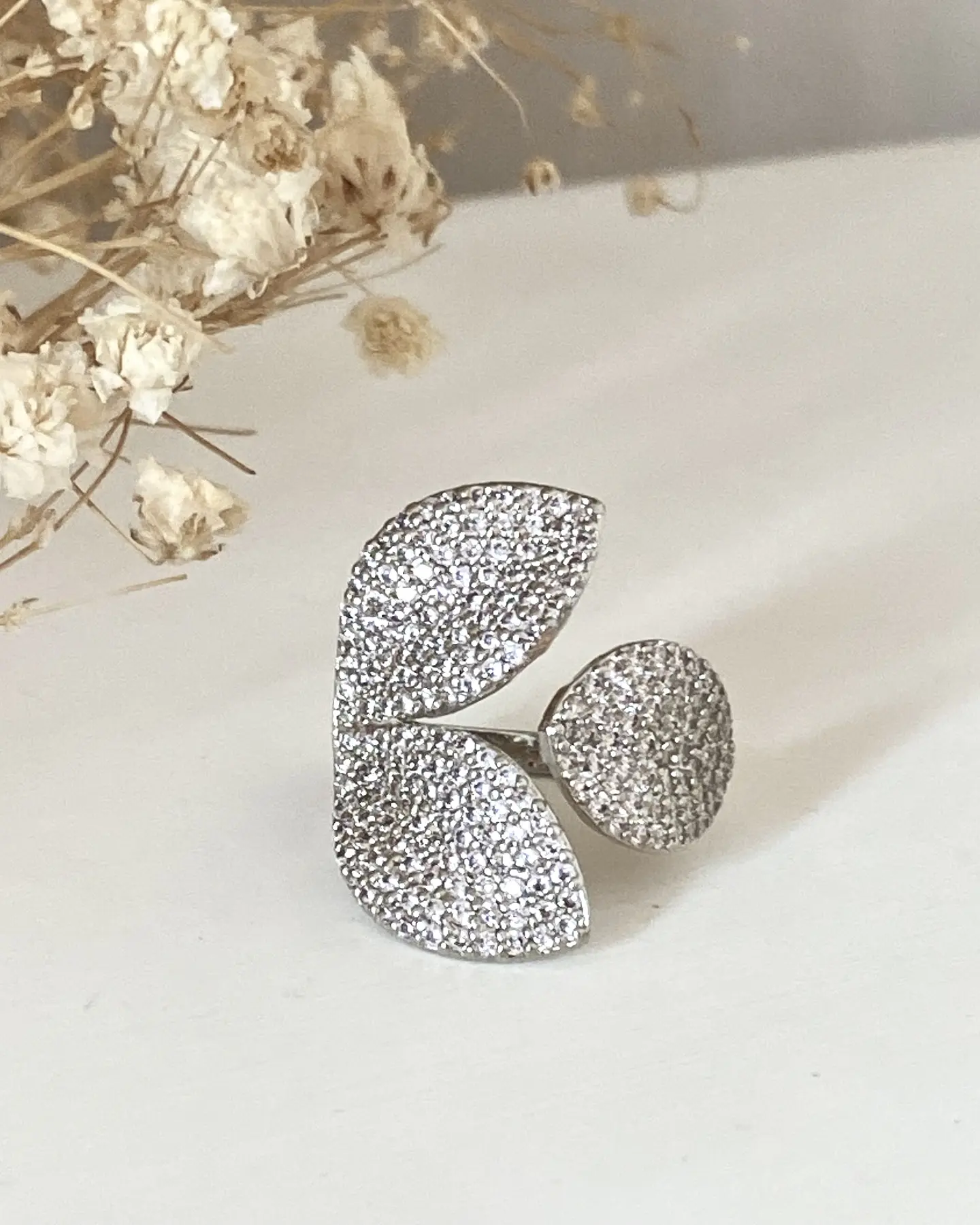 Anillo Hojas Médium Circones Silver 3