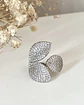 Anillo Hojas Médium Circones Silver - Miniatura 3