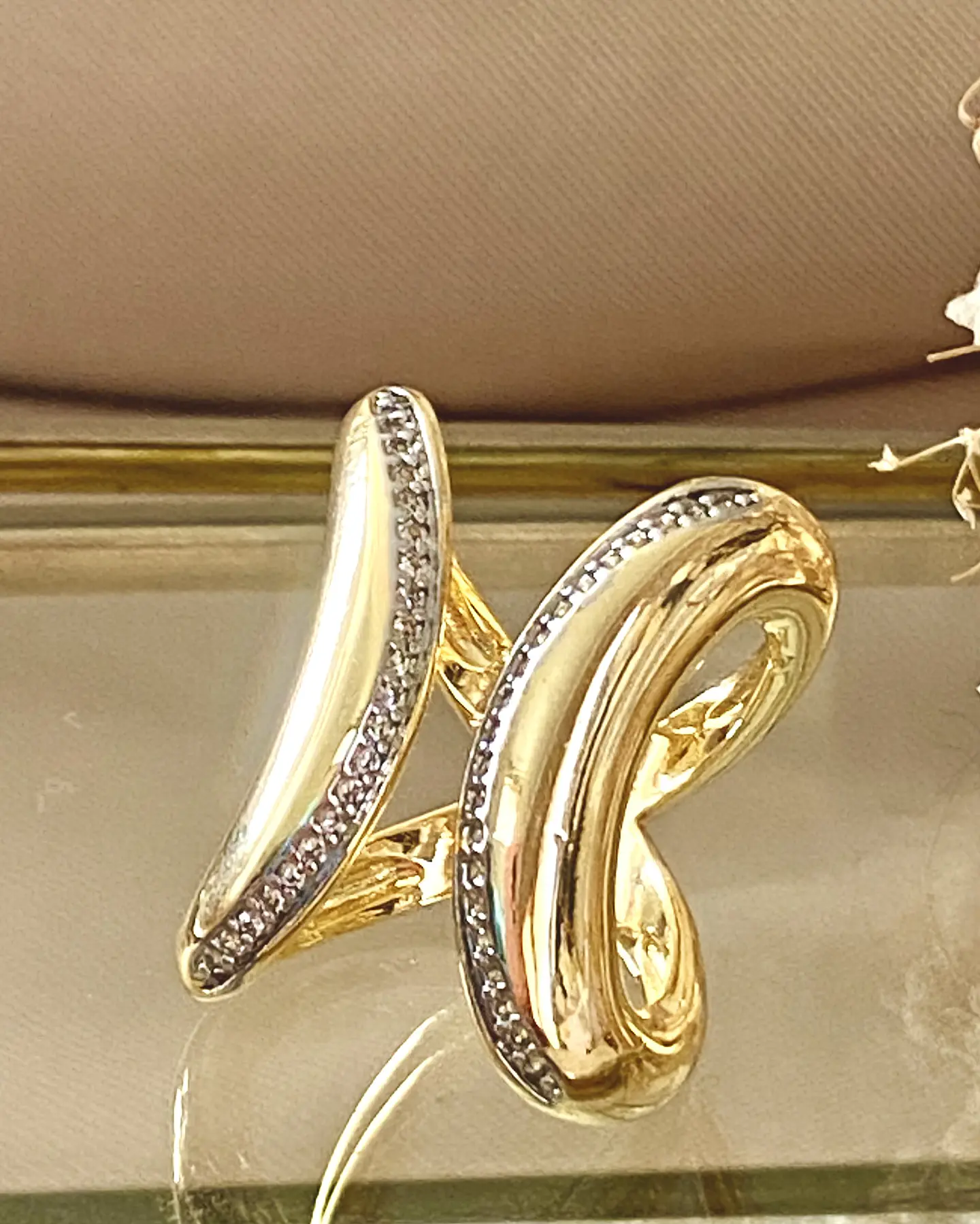 Maxi Anillo Elipse circones gold  2