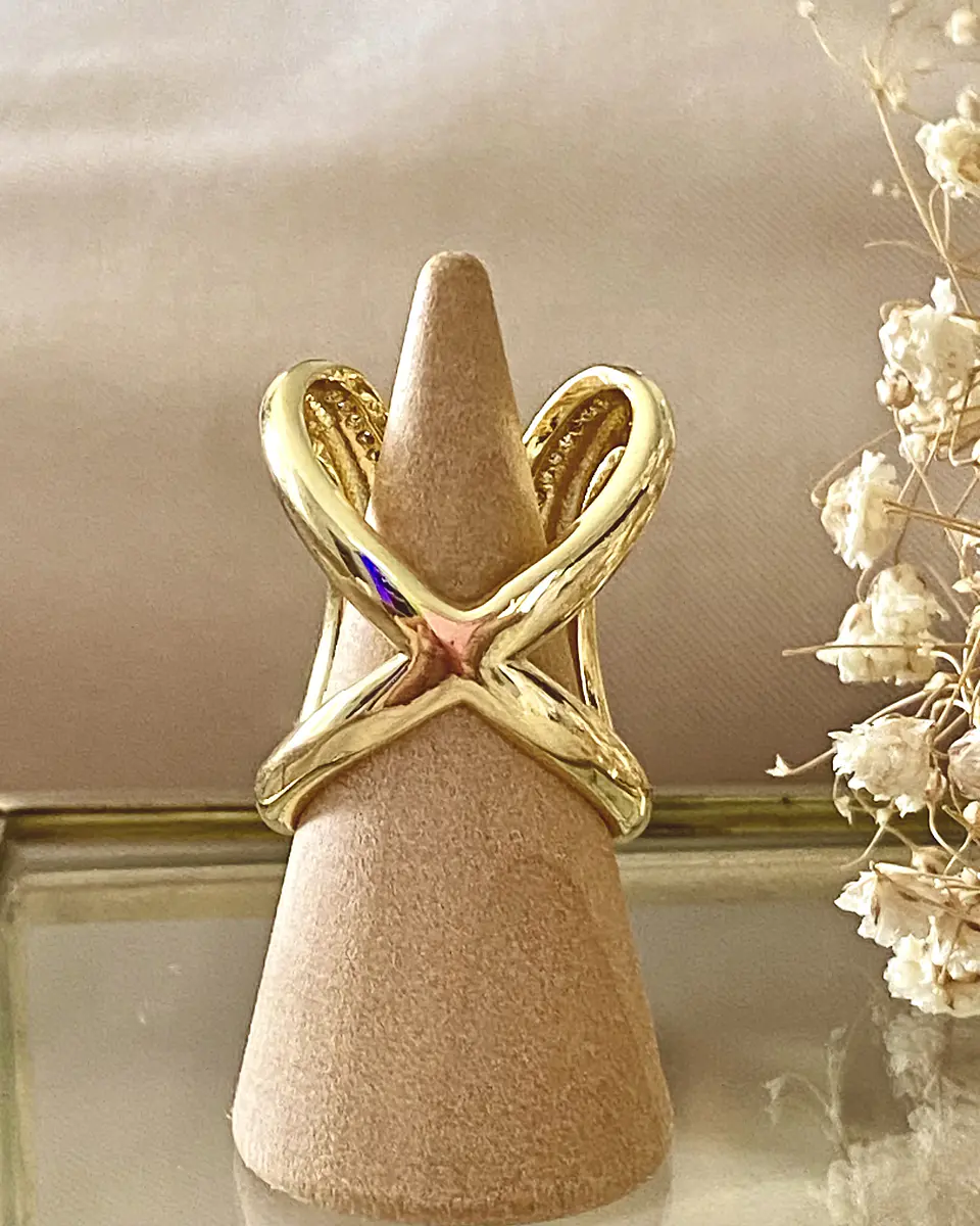 Maxi Anillo Elipse circones gold  5