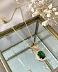 Cadena Colgante Cristal Checo Facetado Gold - Miniatura 1