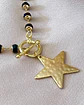 Collar Estrella eslabones cristal black facetados gold  - Miniatura 3