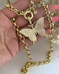 Collar Maxi Mariposa Circones punto de luz gold - Miniatura 1