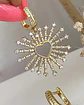 Aros Corazón Rayos Circones Gold  - Miniatura 2