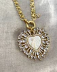 Collar maxi Corazón Virgen Nácar cristales gold  - Miniatura 5