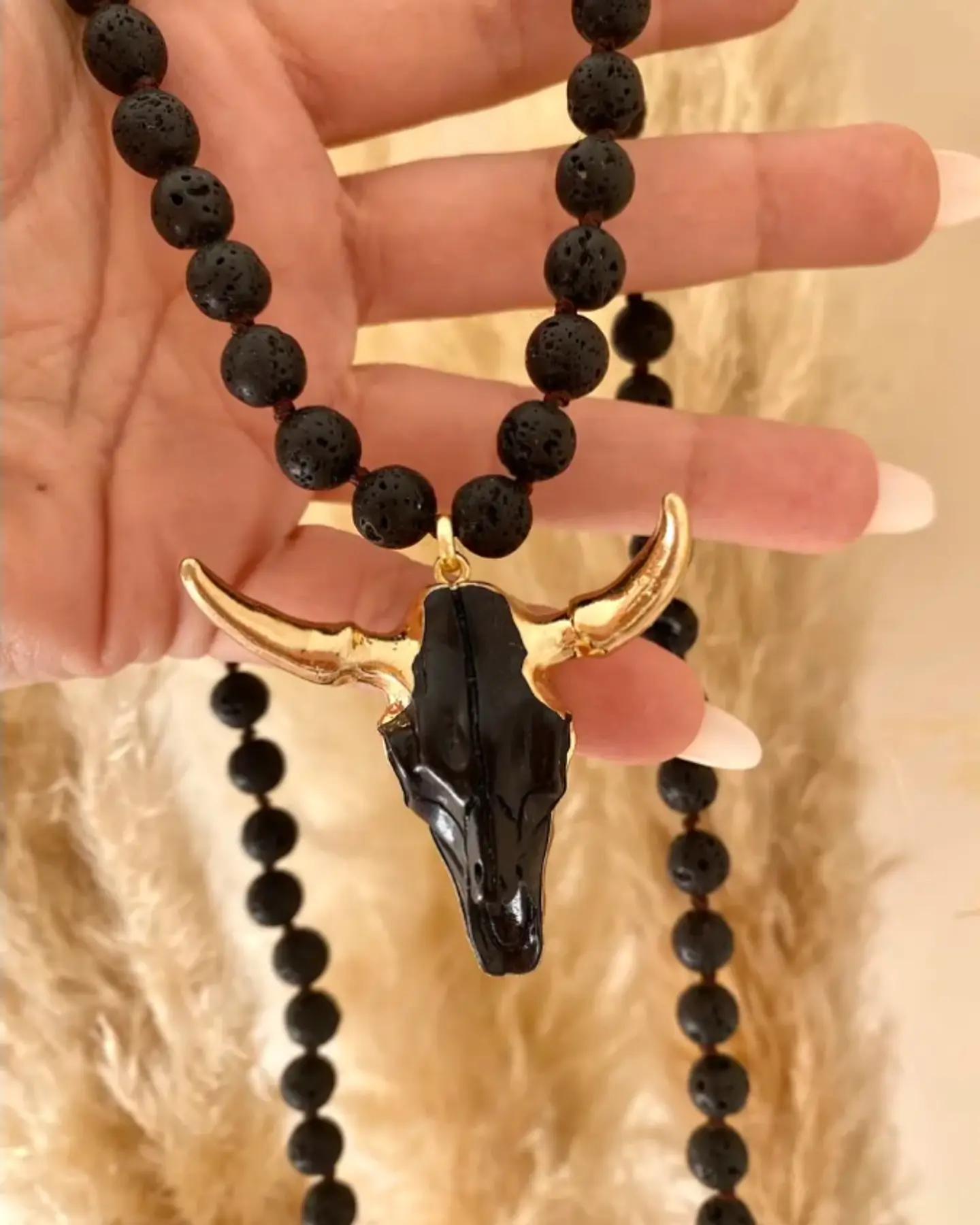Collar XL Cabeza de Toro Black 2