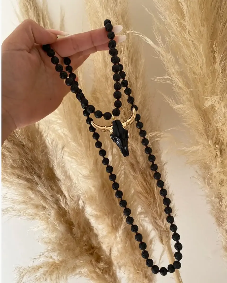 Collar XL Cabeza de Toro Black 4