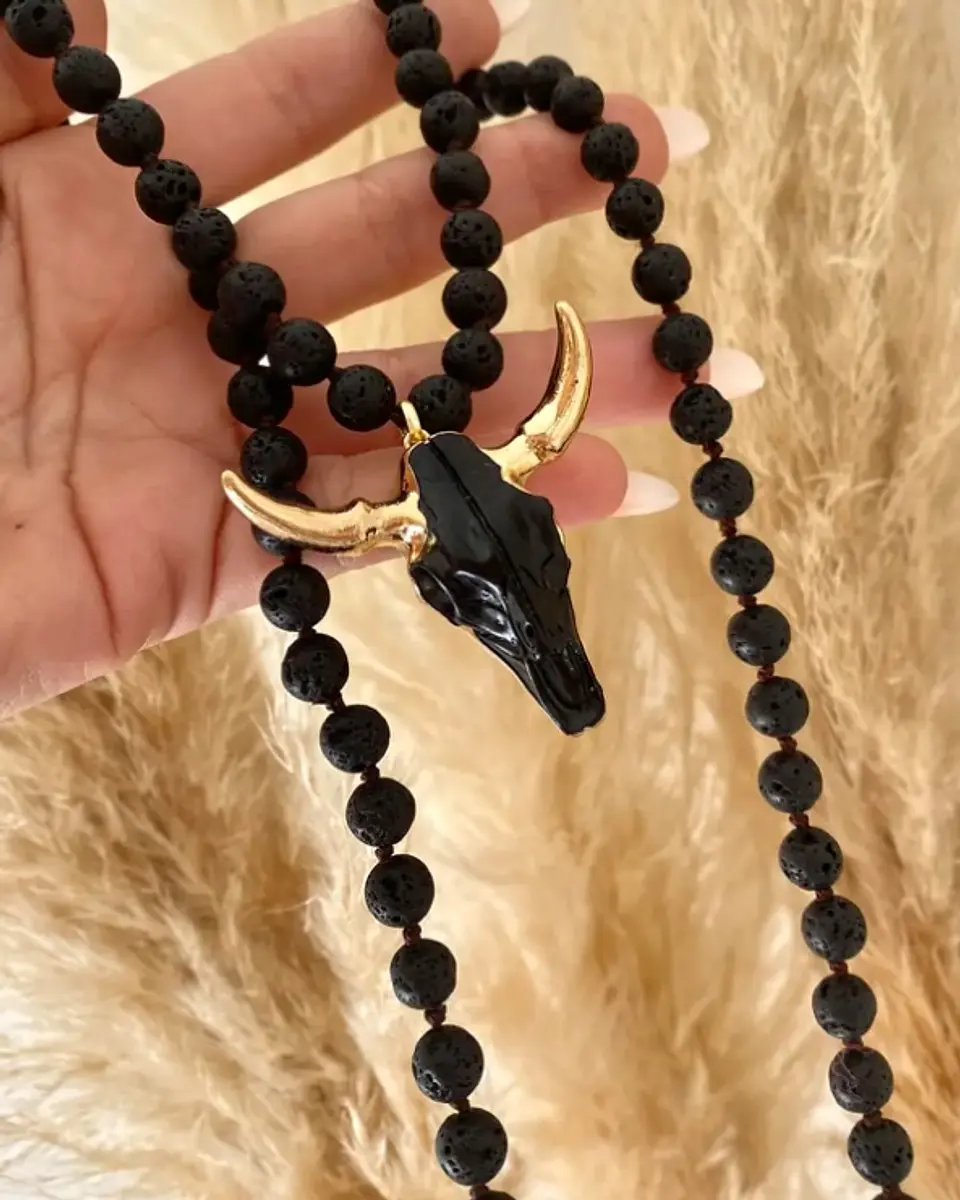 Collar XL Cabeza de Toro Black 5