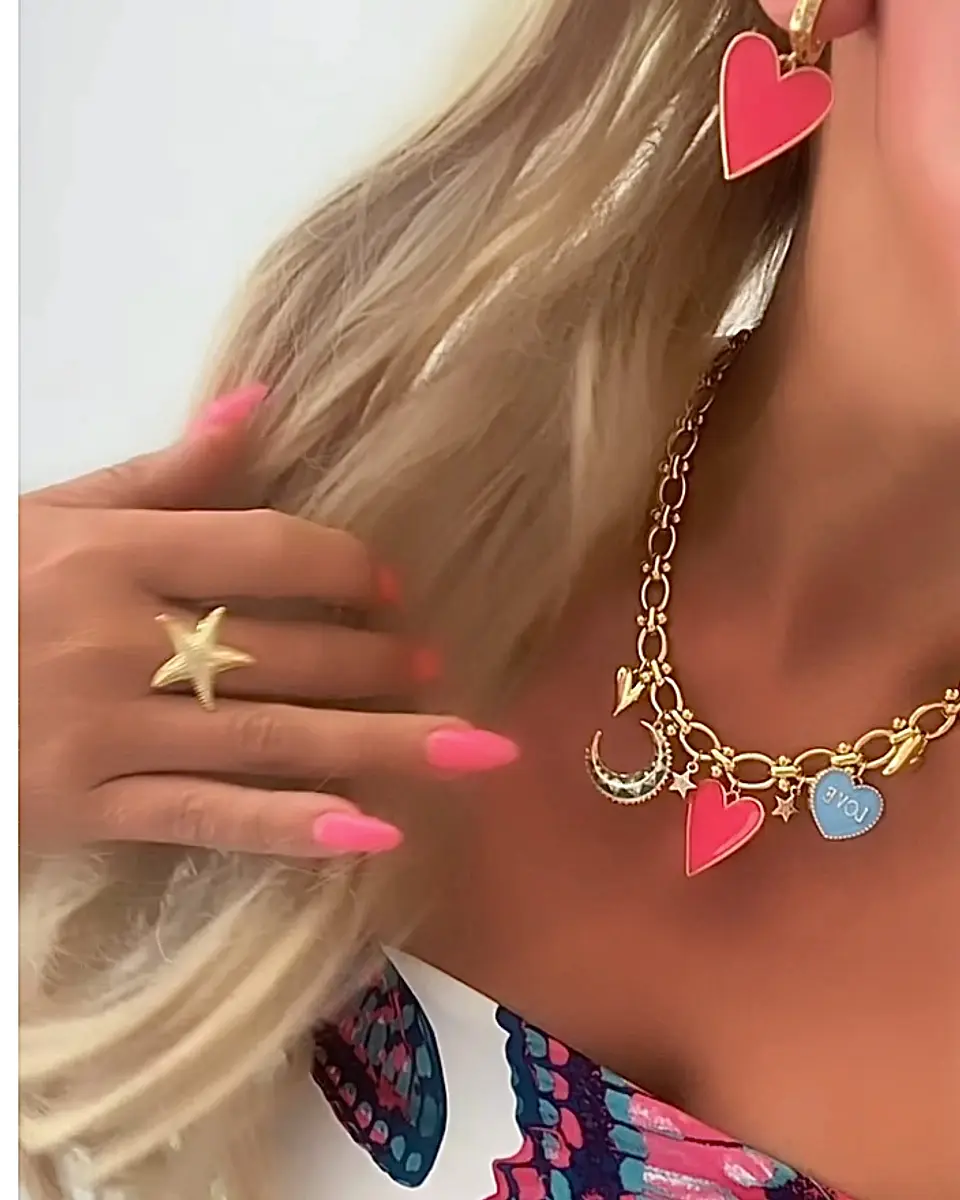Collar Charms Summer Vibes Gold  1