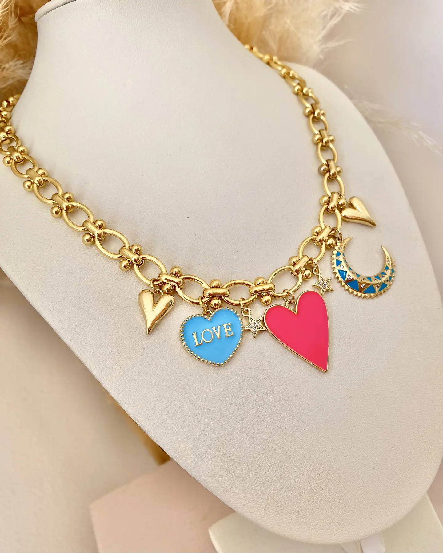 Collar Charms Summer Vibes Gold  4