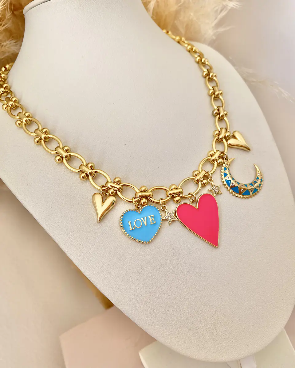 Collar Charms Summer Vibes Gold  4