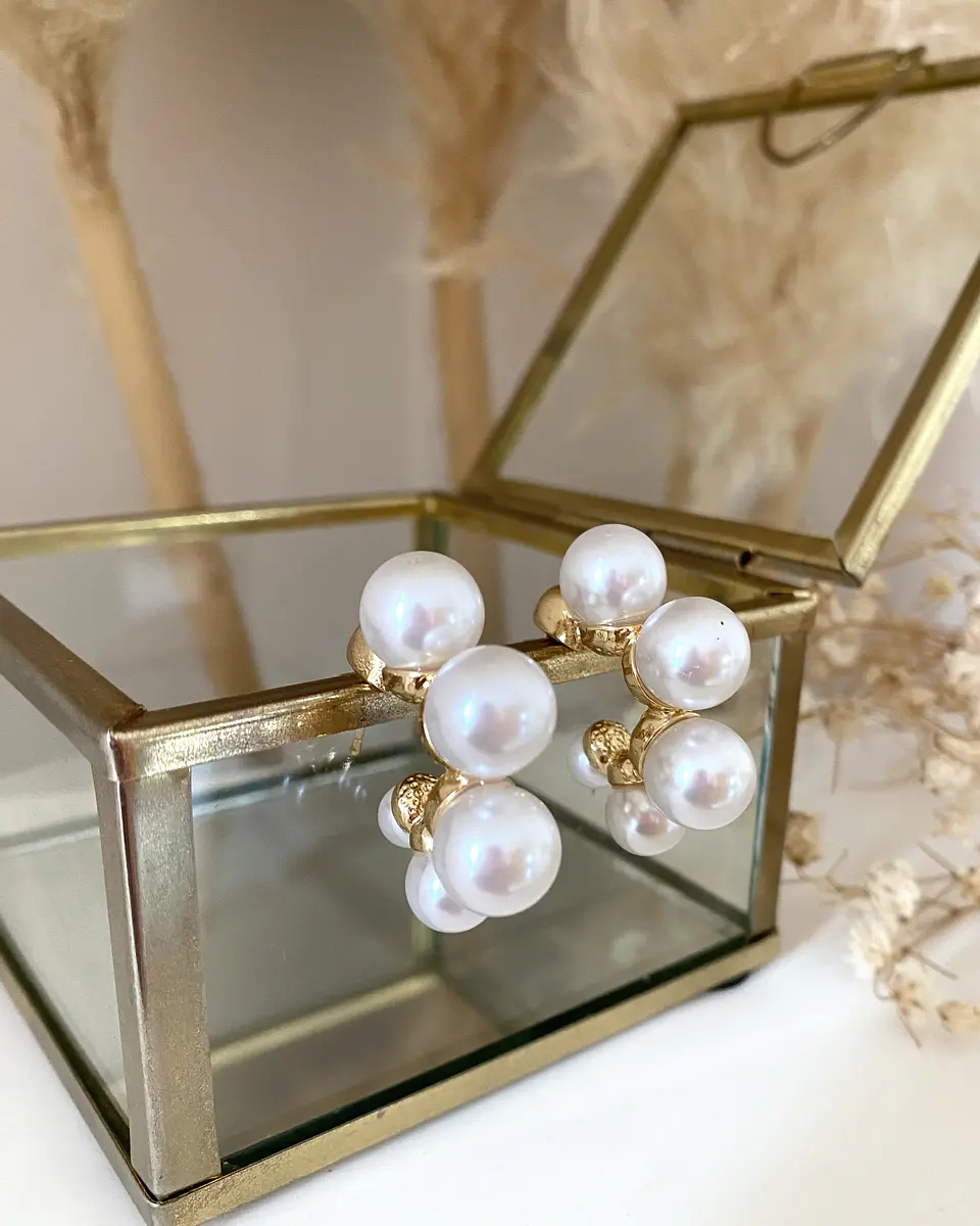 Aros Amelia Perlas gold 4