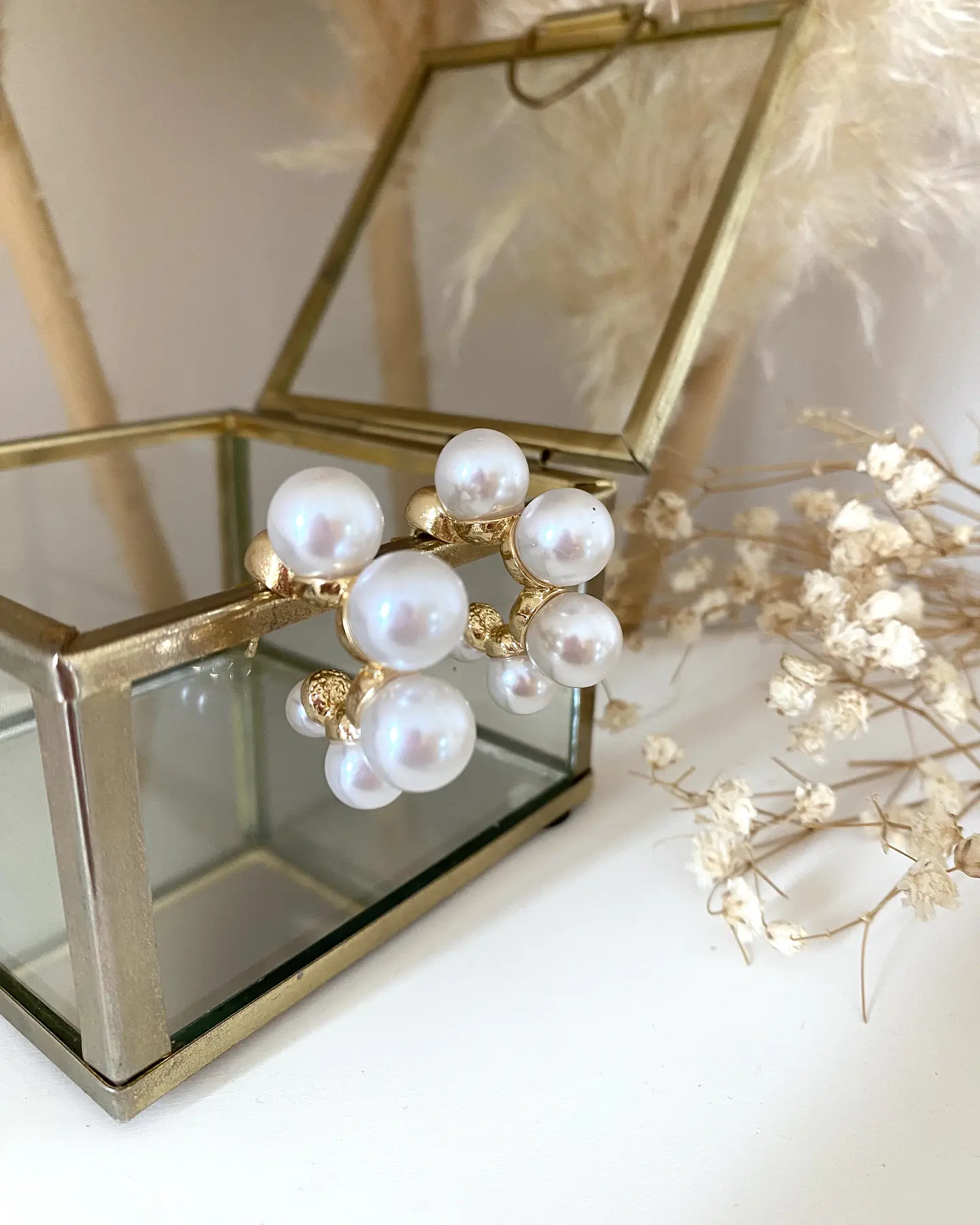 Aros Amelia Perlas gold 3