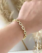Brazalete Eslabones Rígidos con circones Gold - Miniatura 3