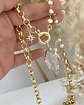 Collar Cuarzo Blanco flecha eslabones mixtos gold - Miniatura 2