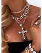 Collar XL Maxi Cruz Circones Silver  - Miniatura 1