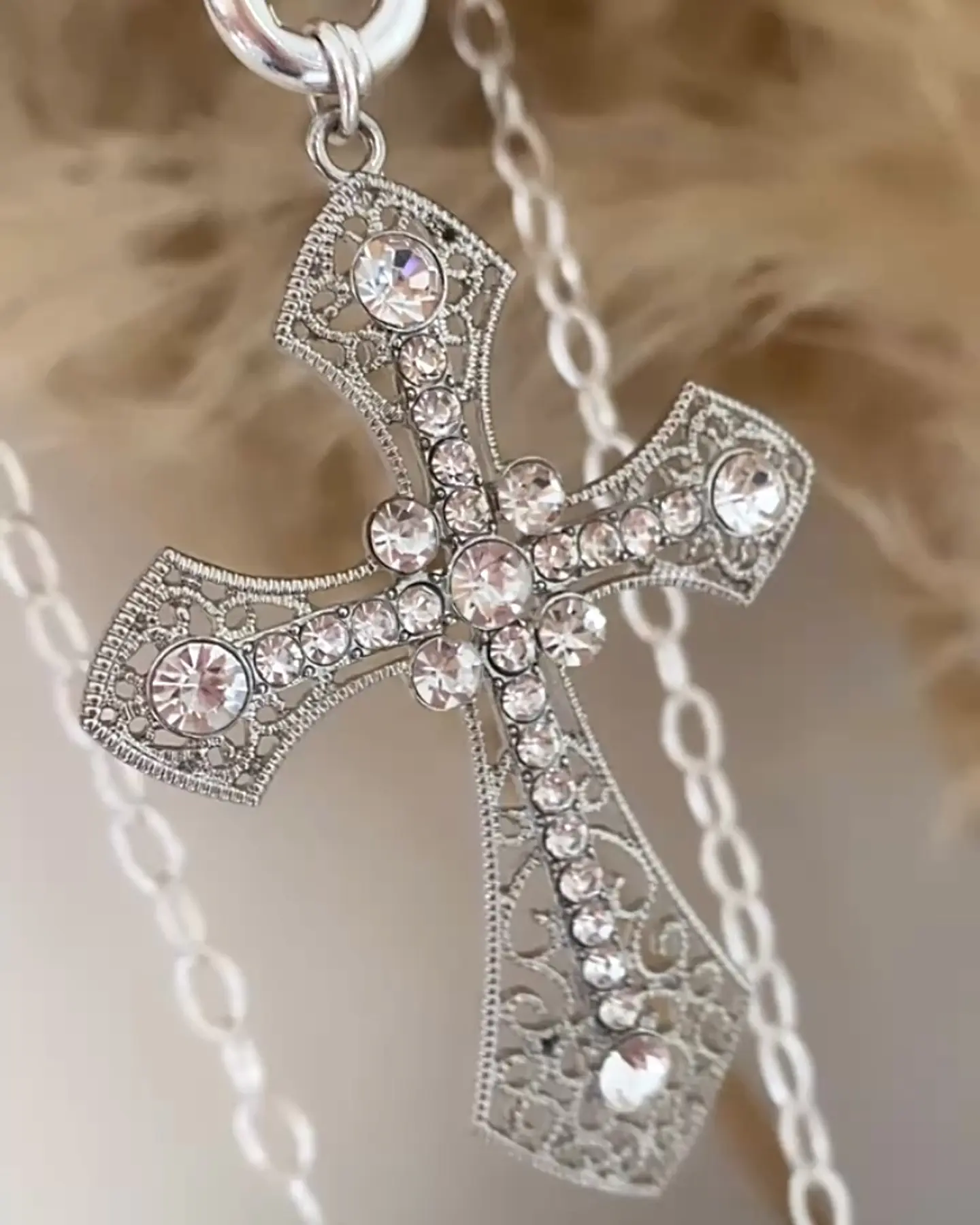 Collar XL Maxi Cruz Circones Silver  3