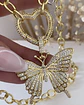  Maxi Mariposa Conector Corazon Circones Gold - Miniatura 3